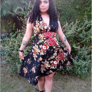 Floral wrap around dress from Camden Town London